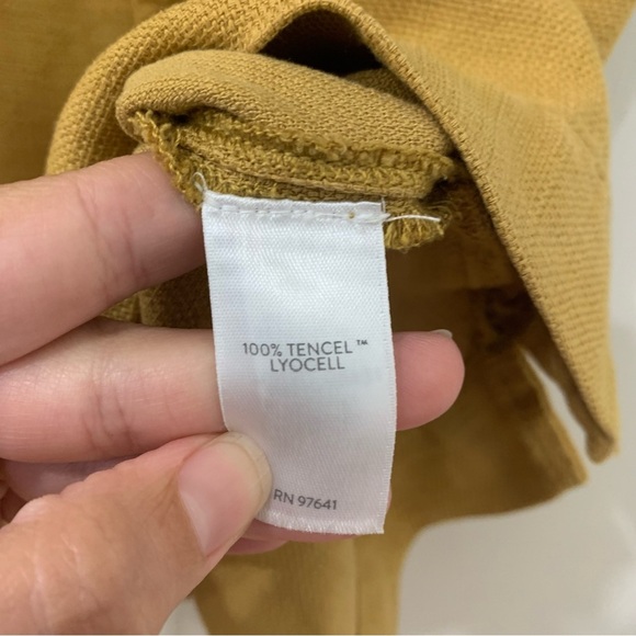 J. Jill Kimono Sleeve Boxy Knit Shift Dress Lagenlook Mustard Fall Size Medium - Picture 6 of 11